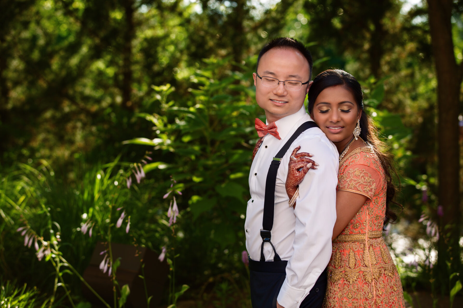 South Asian Wedding photo of a happy couple by Astrapia Photography